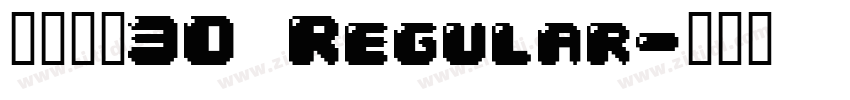 江西拙楷30 Regular字体转换